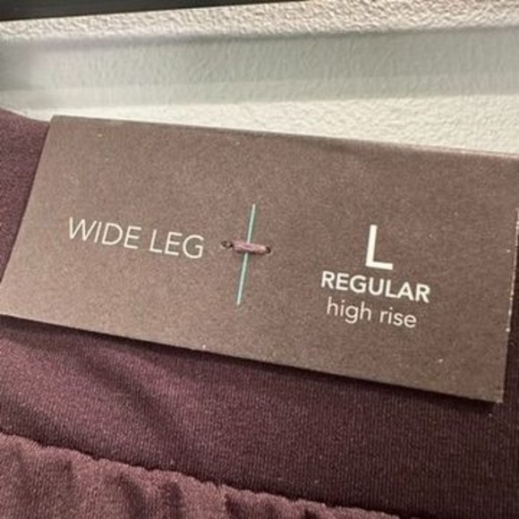 Maurices Size Large High Rise Wide Leg Pant Black 152236 Office - Picture 4 of 16